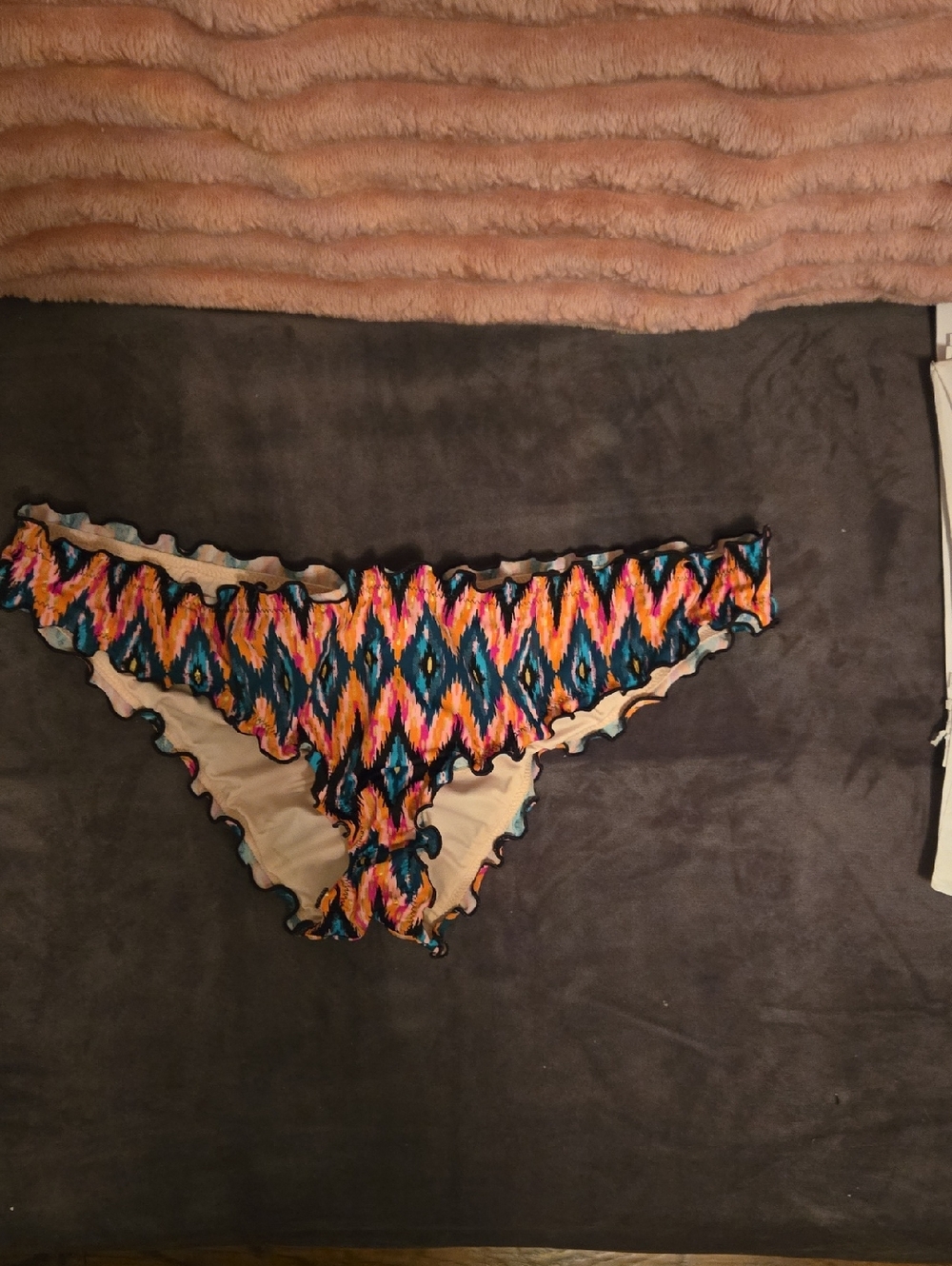 Colorful Zigzag Bikini Bottoms - Multicolor